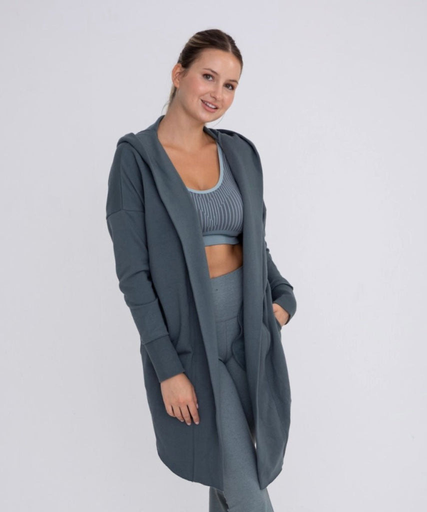 Athletic Cozy Cardigan - Rebel Rain