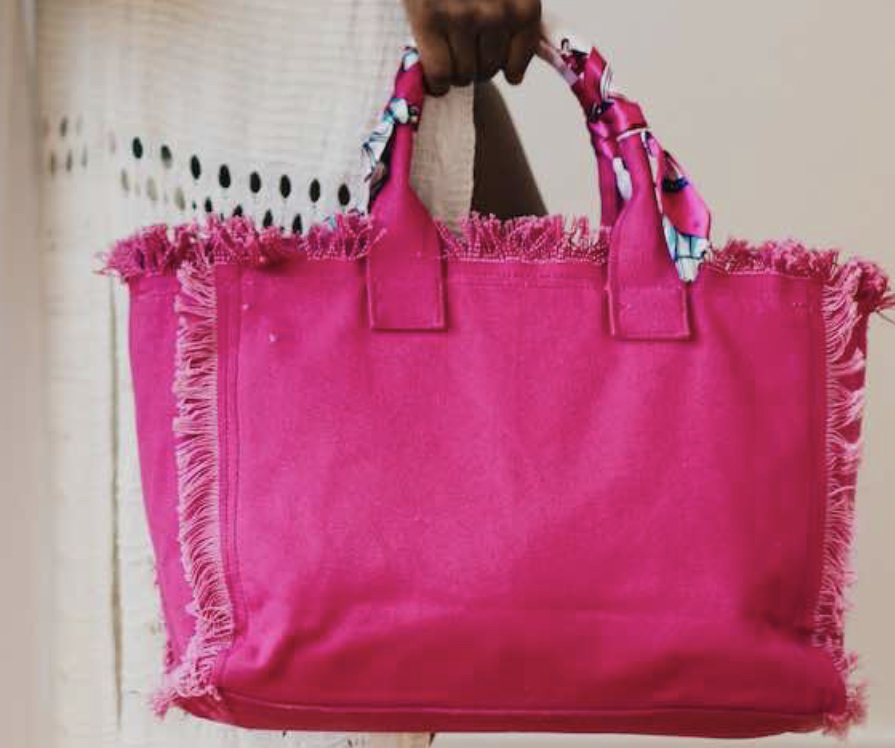 Canvas Fringe Tote - Rebel Rain