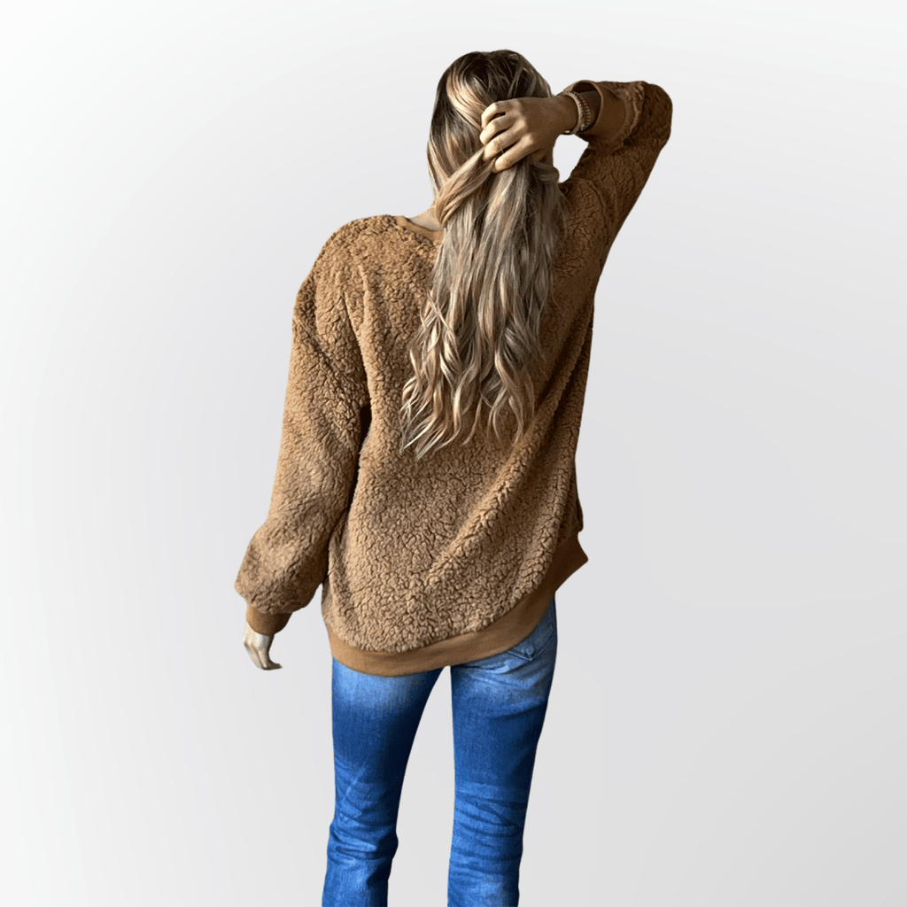 Comfy Crew Camel Pullover - Rebel Rain