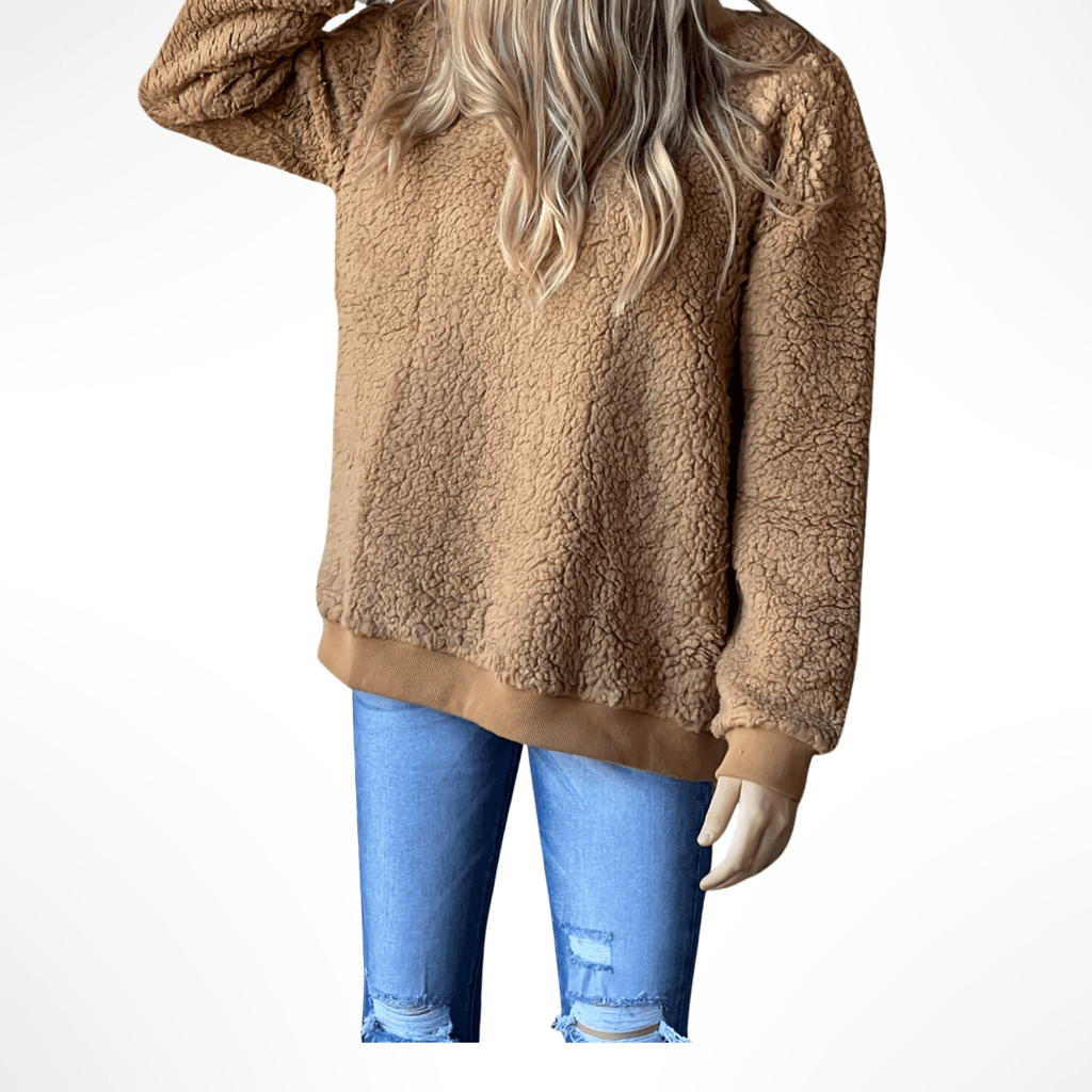 Comfy Crew Camel Pullover - Rebel Rain