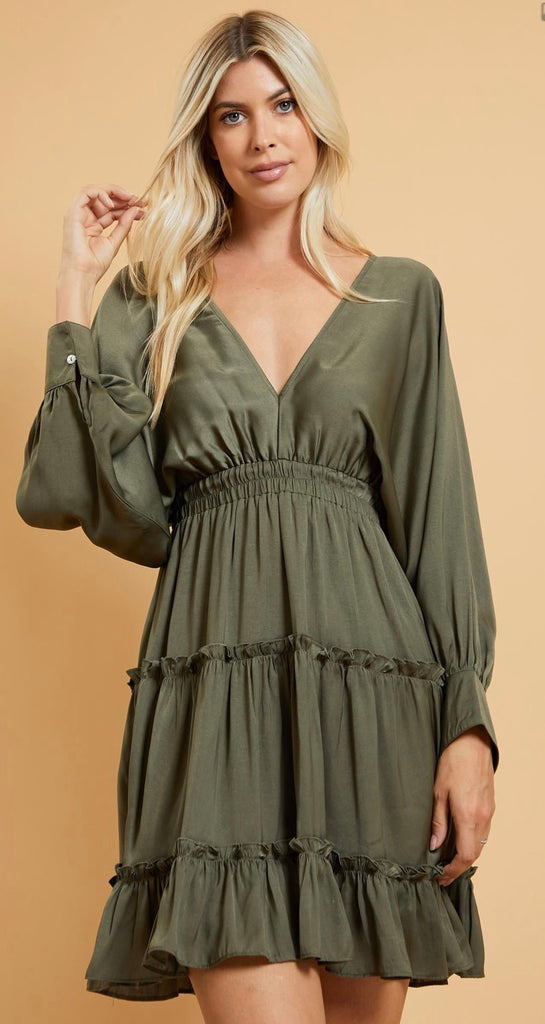 Dolce Olive Dress - Rebel Rain