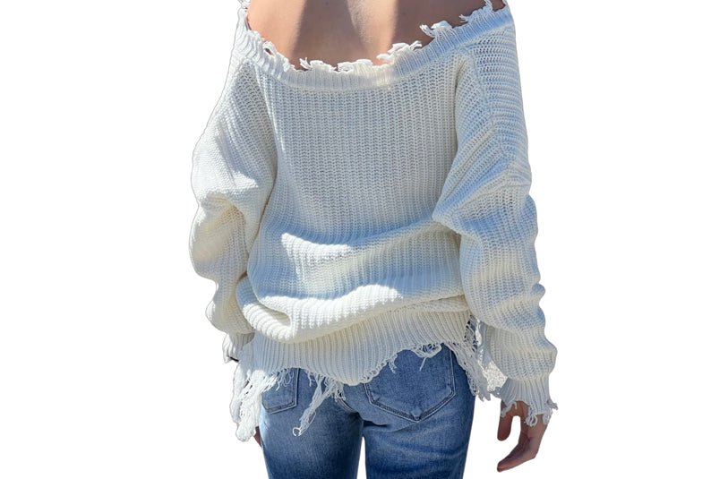 Fringe All Fall Sweater - Rebel Rain