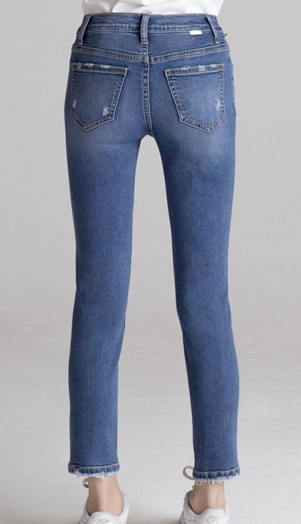 Girls Rebel Denim- Medium Blue - Rebel Rain