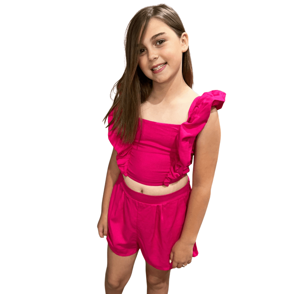 Kelly Shorts Set -Fuchsia - Rebel Rain