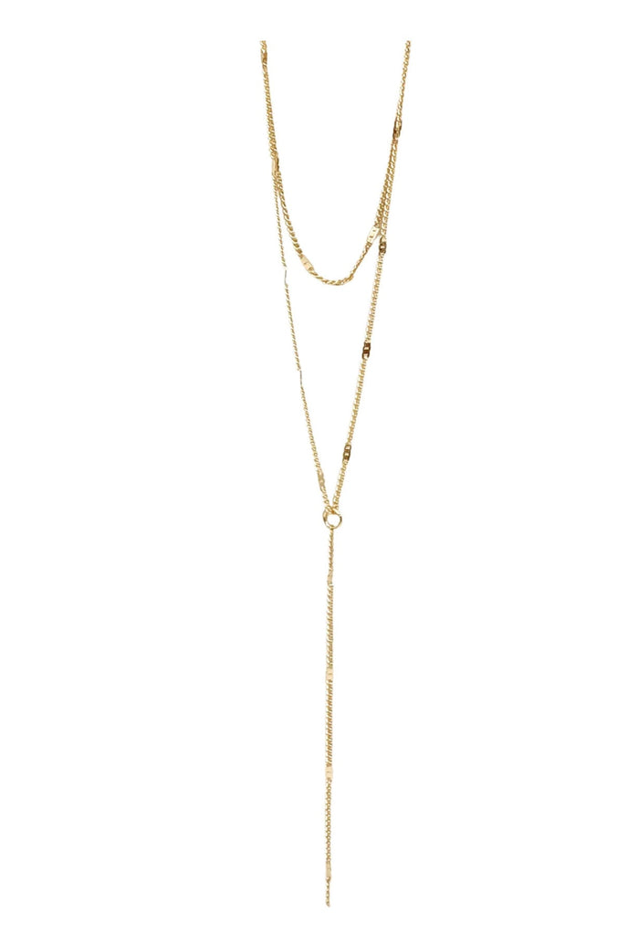 Layered Selina Necklace With Accent - Rebel Rain