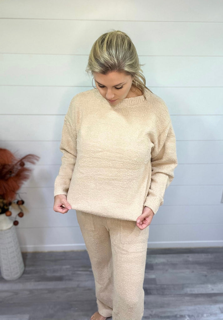 Oh So Comfy Loungewear-Beige - Rebel Rain