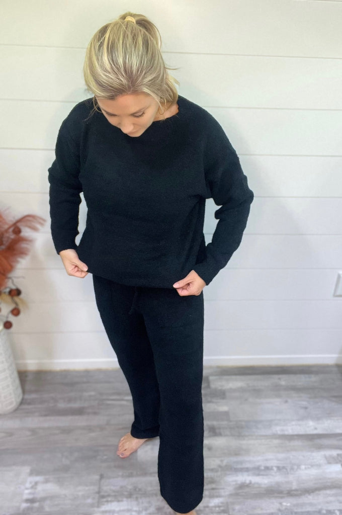 Oh So Comfy Loungewear-Black - Rebel Rain