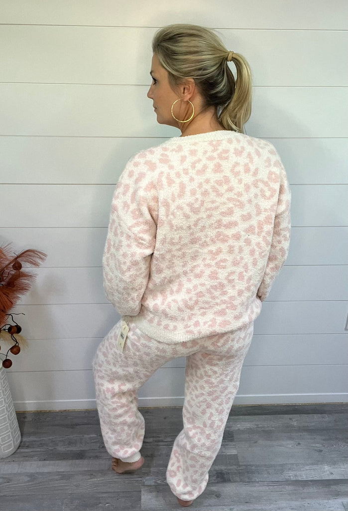 Oh So Comfy Loungewear-Pink Leopard - Rebel Rain