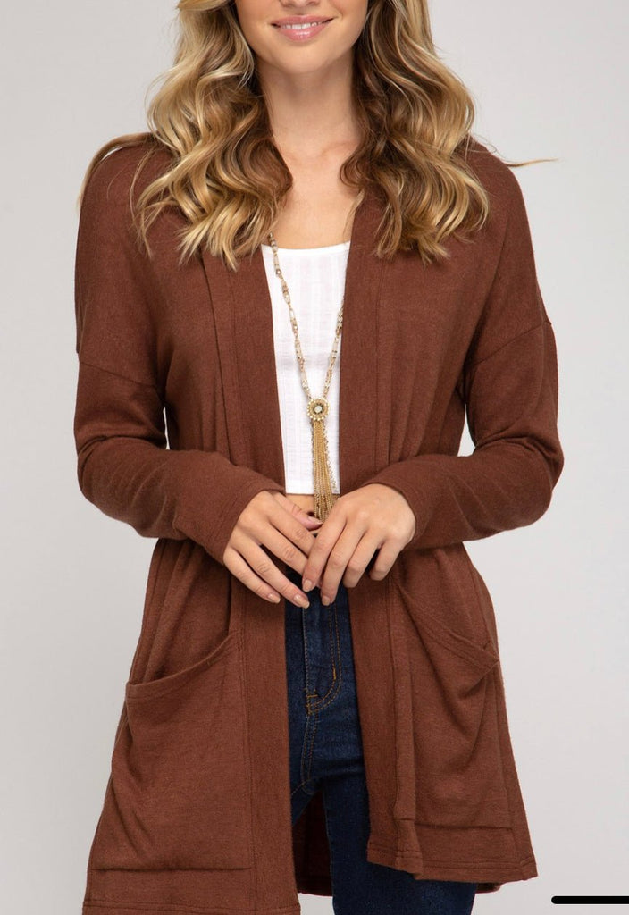 Open Front Cardigan - Rebel Rain