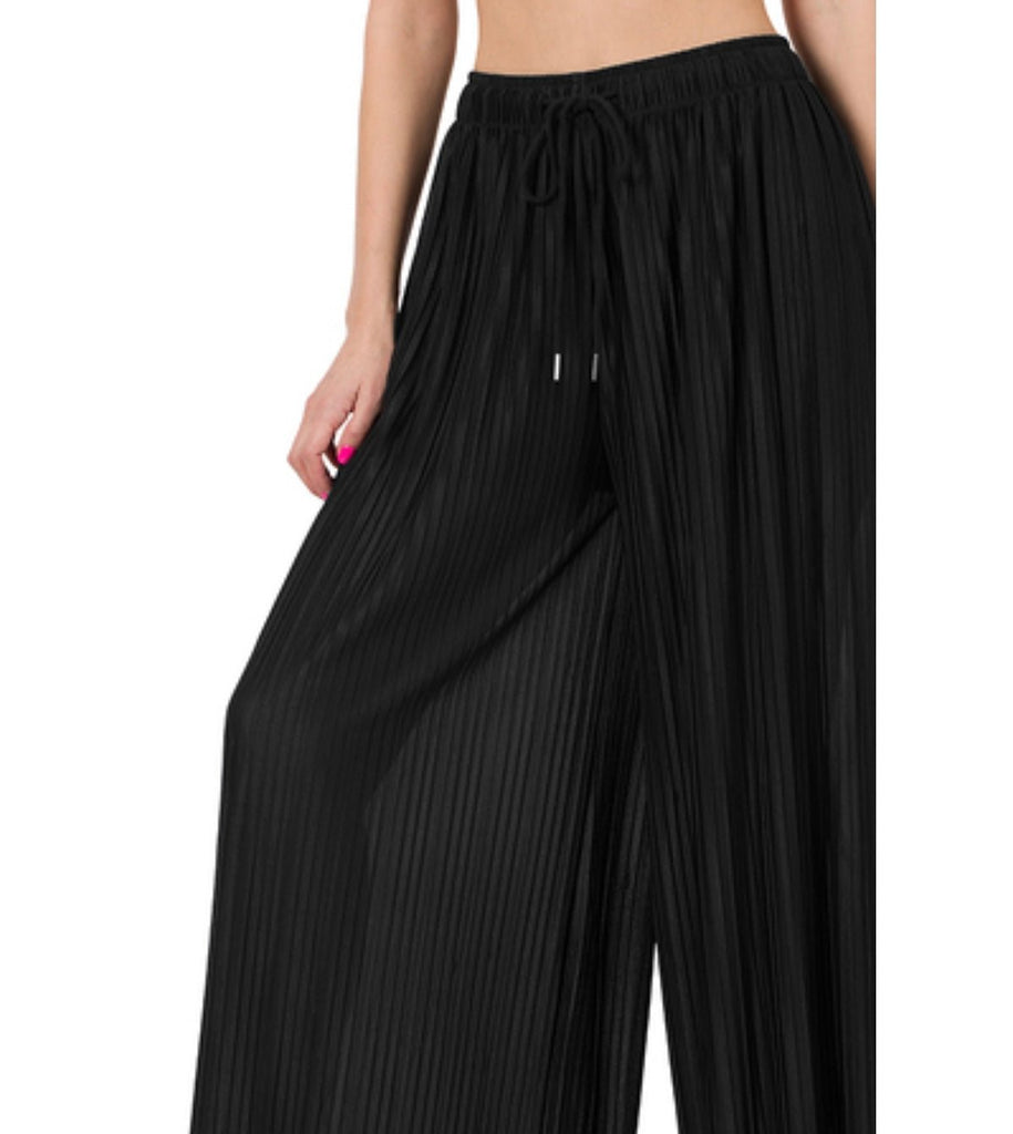 Peek A Boo Pleated Pants - Rebel Rain