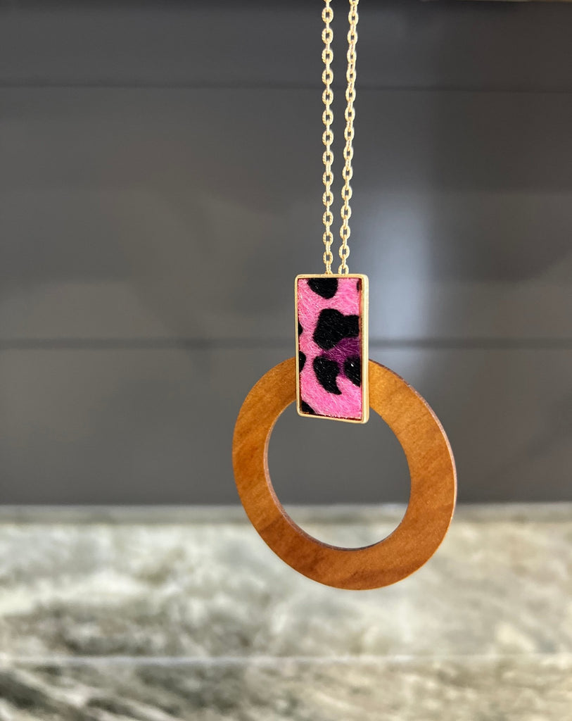 Pink Leopard Necklace - Rebel Rain