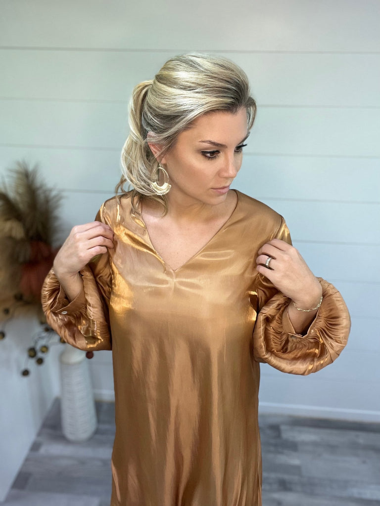 Sheen Toffee Dress - Rebel Rain