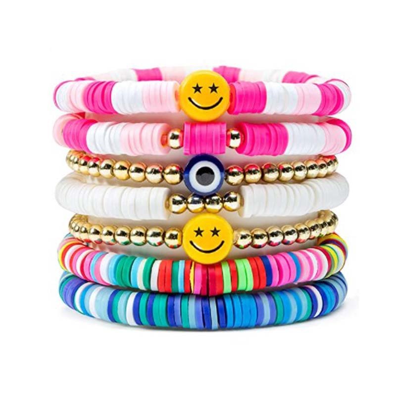 Smiley Beaded Stacks - Rebel Rain