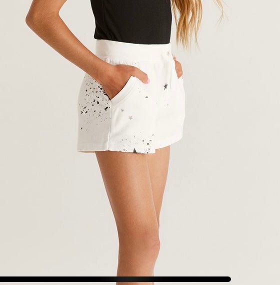 Star Splattered Girls Shorts - Rebel Rain