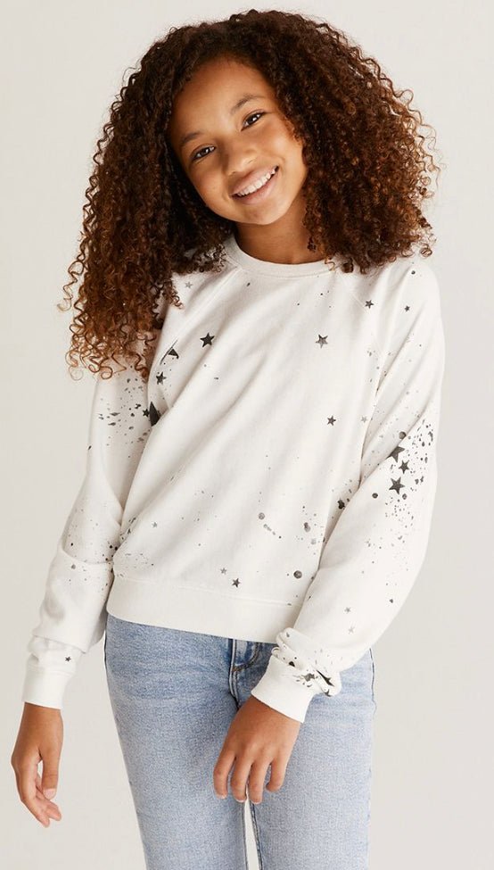 Star Splattered Girls Sweatshirt - Rebel Rain