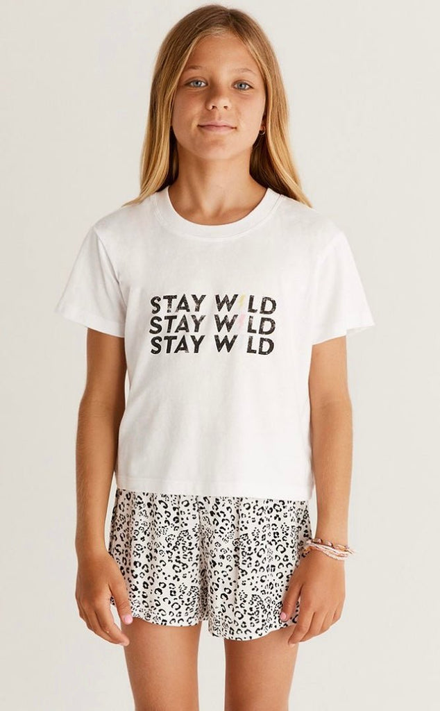 Stay Wild Girls Tee - Rebel Rain