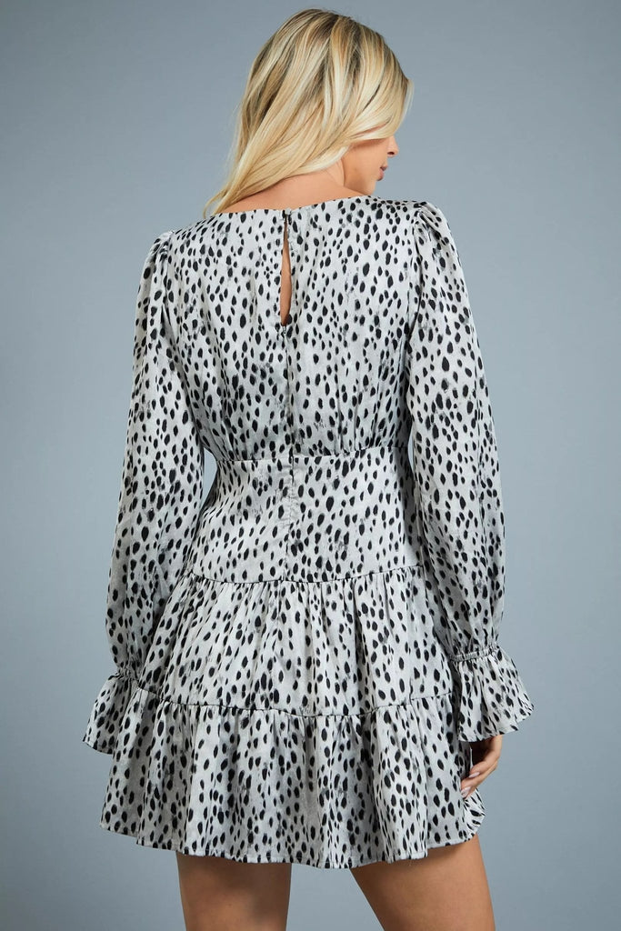 Tiered Animal Print Dress - Rebel Rain