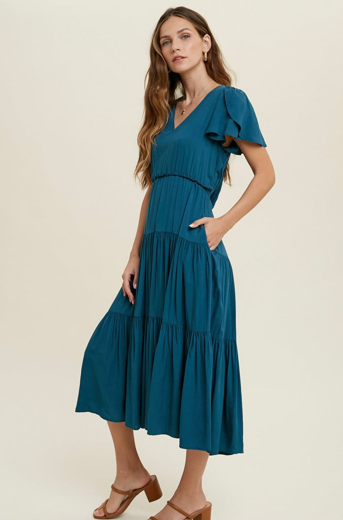 Tilly Midi Dress - Rebel Rain