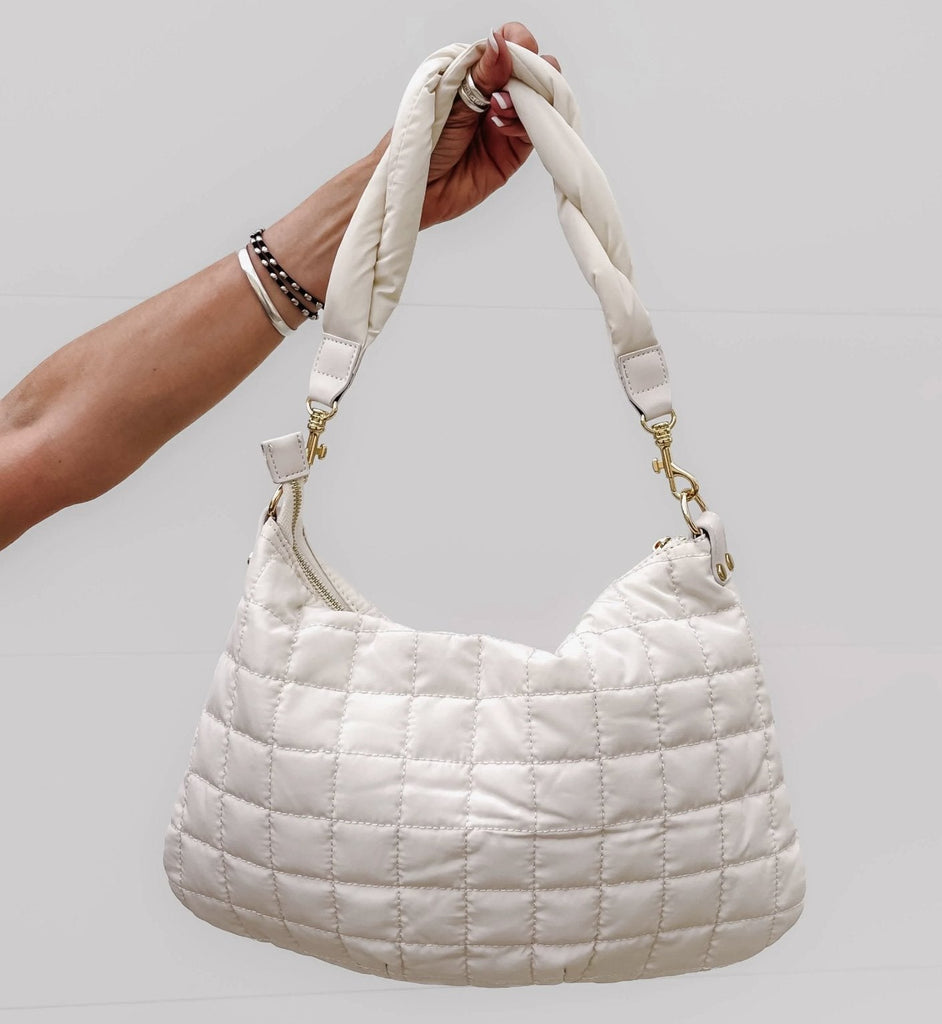 Whitney Braided Puffer Handbag - Rebel Rain