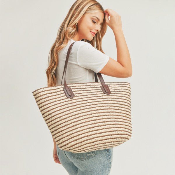 Woven Straw Tote Bag - Rebel Rain